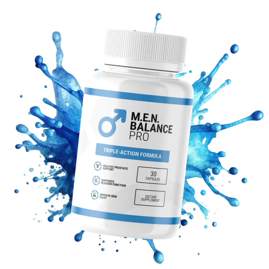 Men Balance Pro 60 capsule supplement bottle with premium ingredients made in USA